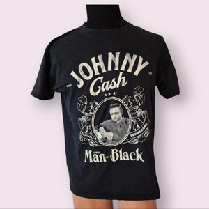 Johnny Cash Black Graphic Tee Medium